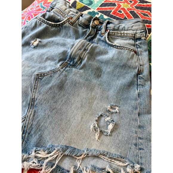 Zara Women Premium Denim Collection High Rise Jean Skirt Size: 5 (Small) - Picture 6 of 7